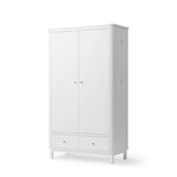 Oliver Furniture Wood Wardrobe 2 Doors, White