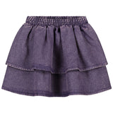 Daily Brat Snappy Denim Skirt Purple