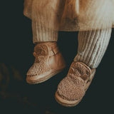 Donsje Richy Booties Teddy Bear Light Maple Curly Faux Fur