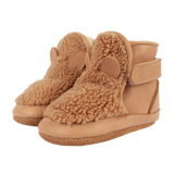 Donsje Richy Booties Teddy Bear Light Maple Curly Faux Fur