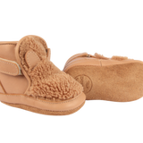 Donsje Richy Booties Teddy Bear Light Maple Curly Faux Fur