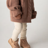 Donsje Roumi Shoes Fluffy Bunny Warm Beige Soft Faux Fur