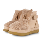 Donsje Roumi Shoes Fluffy Bunny Warm Beige Soft Faux Fur