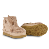 Donsje Roumi Shoes Fluffy Bunny Warm Beige Soft Faux Fur