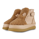 Donsje | Roumi Shoes Teddy Bear Light Maple Curly Faux Fur