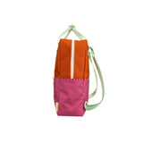 Sticky Lemon Backpack L Colourblocking Gravel Orange / Rosette Pink
