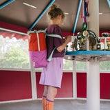 Sticky Lemon Backpack L Colourblocking Gravel Orange / Rosette Pink