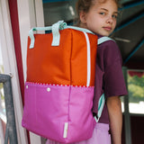 Sticky Lemon Backpack L Colourblocking Gravel Orange / Rosette Pink