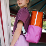 Sticky Lemon Backpack L Colourblocking Gravel Orange / Rosette Pink