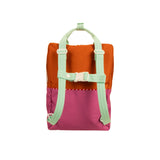 Sticky Lemon Backpack L Colourblocking Gravel Orange / Rosette Pink