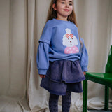 Daily Brat Snappy Denim Skirt Purple