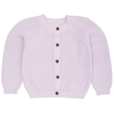 Copenhagen Colors Knitted Classic Rib Cardigan Lavender