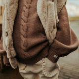 Donsje Niena Merina Wool Sweater Plum Melange