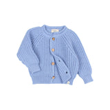 Búho BB Soft Knit Cardigan Soft Blue