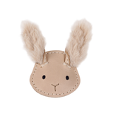 Donsje Josy Exclusive Hairclip Fluffy Bunny Light Rust Leather