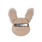 Donsje Josy Exclusive Hairclip Fluffy Bunny Light Rust Leather