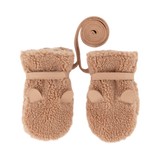 Donsje Richy Mittens Teddy Bear Light Maple Curly Faux Fur