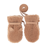 Donsje Richy Mittens Teddy Bear Light Maple Curly Faux Fur