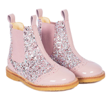 Chelsea Boot Brogue Lace Dusty Almond/Maple Glitter/Elastic