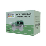 Cleverclixx | Race Track Car Pastel Green