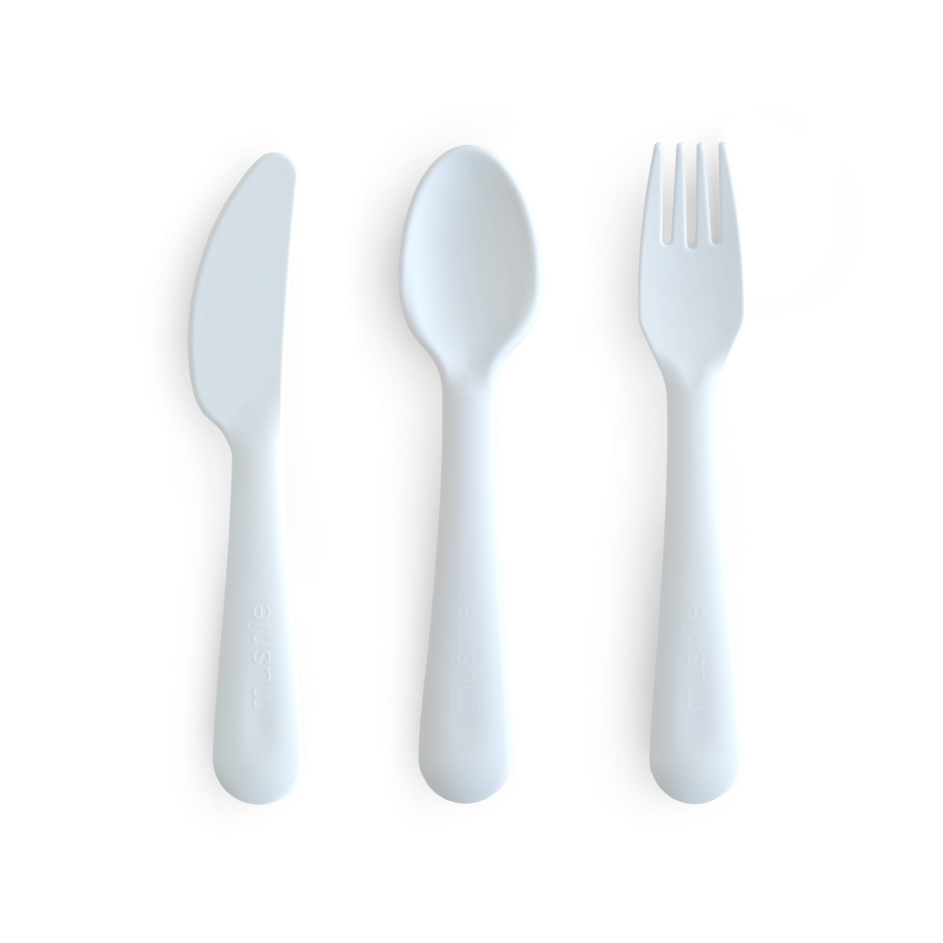 Mushie | Cutlery Set Powder Blue | MiniMarkt Store