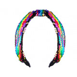Rockahula | Rainbow Sequin Knotted Headband