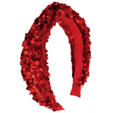 Rockahula | Sequin Velvet Headband - Red