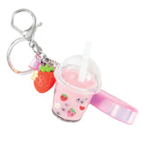 Tiger Tribe | Bag Charm Kit - Strawberry Bubble Tea