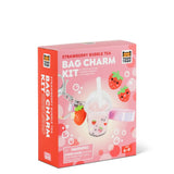 Tiger Tribe | Bag Charm Kit - Strawberry Bubble Tea