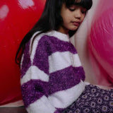 Daily Brat Twinkle Striped Sweater Glitterdust