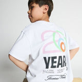 American Vintage Fizvalley Kids T-shirt White 20 Years