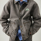American Vintage Jacket Yopday Grey Salt And Pepper