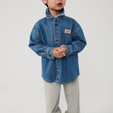 American Vintage Shirt Globay Medium Blue