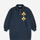 Bobo Choses Clover Polo Sweatshirt Dress