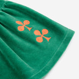 Bobo Choses Clover Velvet Skirt Green