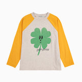 Bobo Choses Lucky Clover Ranglan Sleeves T-Shirt