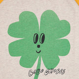 Bobo Choses Lucky Clover Ranglan Sleeves T-Shirt