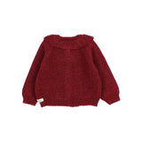 Búho BB Lurex Cardigan Burgundy