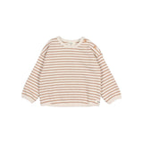Búho BB Soft Jersey Stripes Sweatshirt Ivory