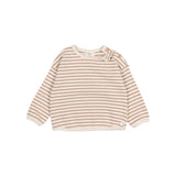 Búho BB Soft Jersey Stripes Sweatshirt Ivory