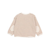 Búho BB Soft Jersey Stripes Sweatshirt Ivory