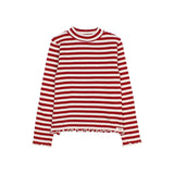 Búho Fancy Stripes T-Shirt Burgundy