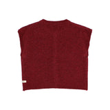Búho Lurex Waistcoat Burgundy