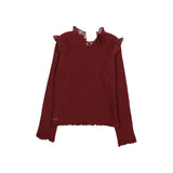 Búho Warm Rib T-Shirt Burgundy