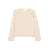 Búho Warm Rib T-Shirt Ivory