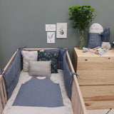 Camomile London Bumper Blue Check (35x190)