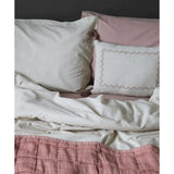 Camomile London Pillowcase Double Check Ivory/Clay (60x40)