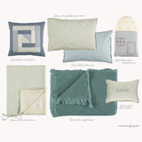 Camomile London Pillowcase Solid Cloud Blue Small (60x40)