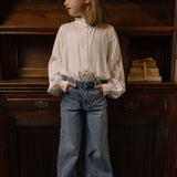 Charlie Petite Isae Flaired Jeans Light Blue