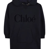 Chloe Hooded Dress Navy